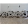 Image 1 : 4 Steel Wheels 2) 28" RD & 2) 32" RD