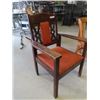 Image 2 : Oak Office Chair & Mission Style Oak Chair