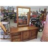 Image 2 : 3 Pc BR Suite, Dresser 30"H 60"W 18" D , Plus Mirror 32" x 44" , Dresser 72" H 36"W 18" D & Headboar
