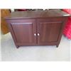 Image 1 : Office Computer Cabinet w Keyboard Pullout & Filing Drawer 30"H 43"W 19" D