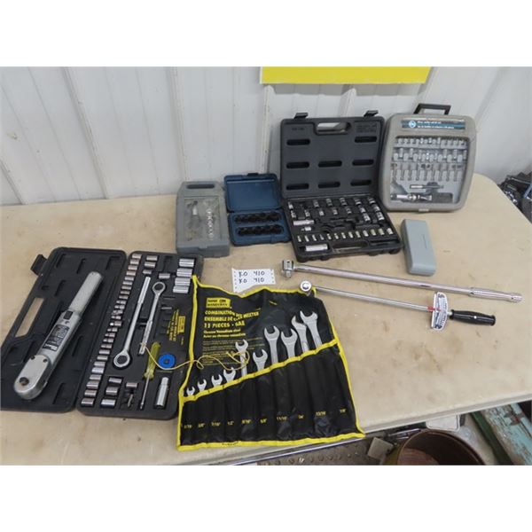 Socket Sets, Torque Wrench, Wrench Set, Plus More!