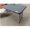 Image 3 : 2 Poly Folidng Leg Tables, & 4 Folding Chairs Tables are 18"x 24" x 48" & 29" x 24" x 48"