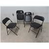 Image 4 : 2 Poly Folidng Leg Tables, & 4 Folding Chairs Tables are 18"x 24" x 48" & 29" x 24" x 48"