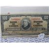 Image 1 : Canada 1937 100.00 Bank -Note Coyne/Towers