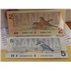 Image 2 : Canada 1986 $2.00 & $5.00 Bank Notes