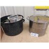 Image 2 : Stainless Steel Pot  w Lid & Canner w Sealers