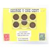 Image 1 : George V One Cent 1932-1936 With Stamps