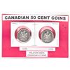 Image 1 : Canadian 50 Cent Pieces 1984 and 1985
