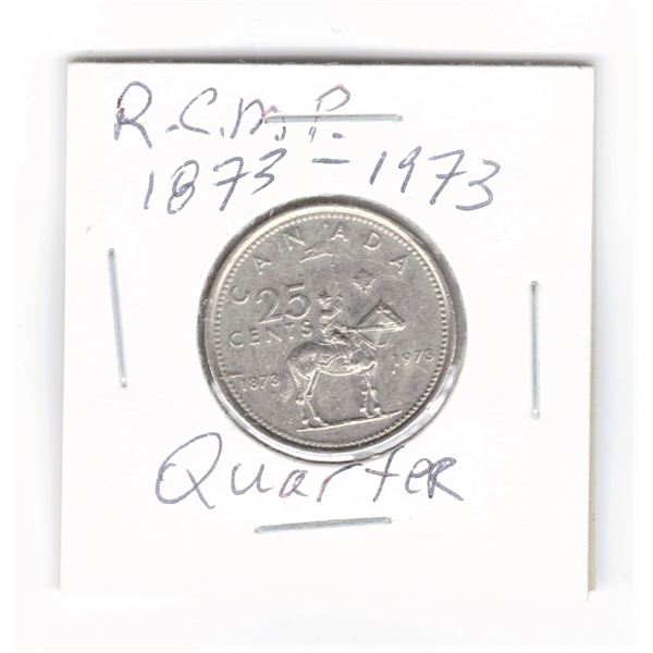 Canadian Quarter 1973 - R.C.M.P Centennial Horse