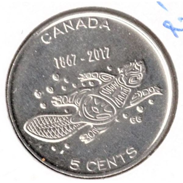 Canadian Nickel 2017 - Canada 150 Beaver