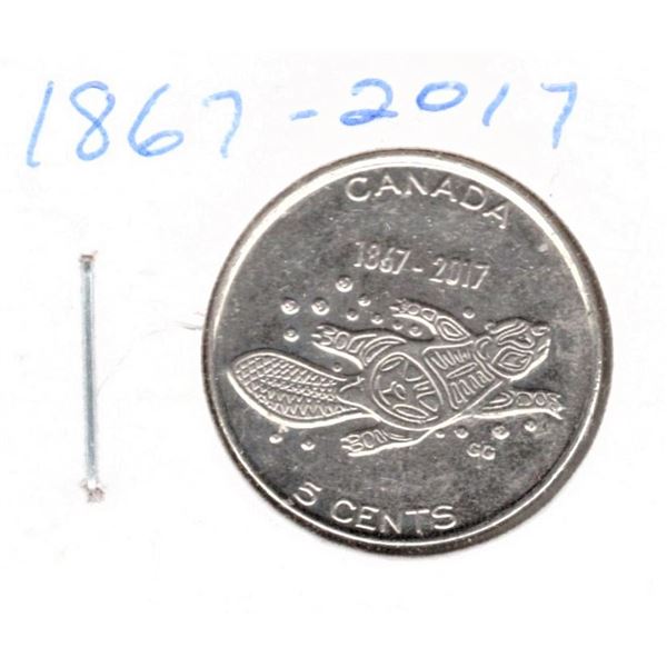 Canadian Nickel 2017 - Canada 150 Beaver