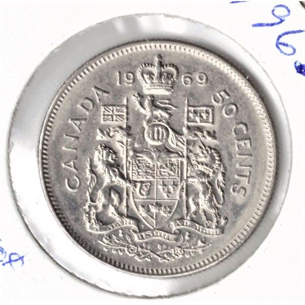 Canadian 50 Cent Coin - 1968