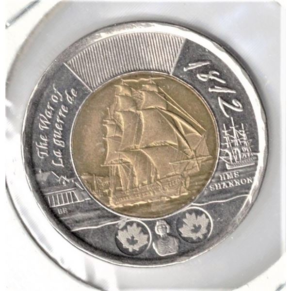 Canadian Toonie 2012 - War of 1812
