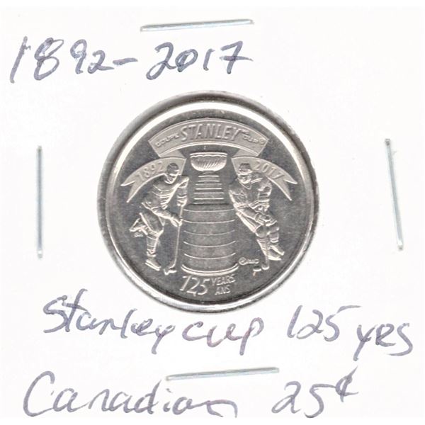 Canadian Quarter 2017 - Stanley Cup 125 Years 1892-2017
