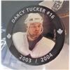 Image 2 : Darcy Tucker 2002 Upper Deck Card and 2003/04 Toronto Maple Leafs Mini Puck
