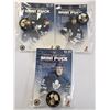 Image 1 : Toronto Maple Leafs 2003/04 Mini Pucks - Bryan Marchment, Bryan McCabe, Tom Fitzgerald