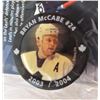 Image 2 : Toronto Maple Leafs 2003/04 Mini Pucks - Bryan Marchment, Bryan McCabe, Tom Fitzgerald