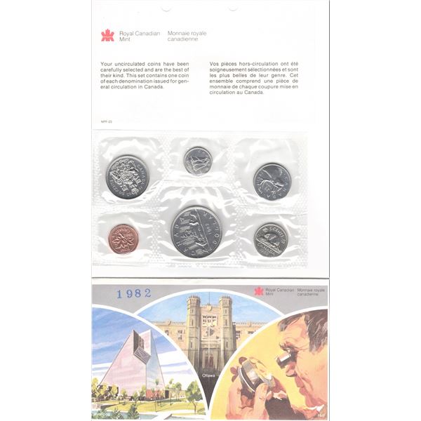 Royal Canadian Mint 1982 Uncirculated Coin Set