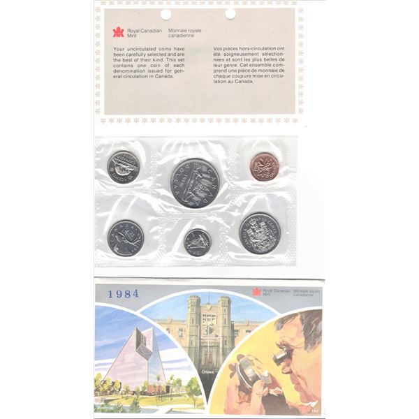 Royal Canadian Mint 1984 Uncirculated Coin Set