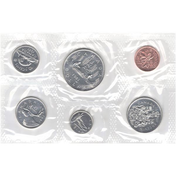 Royal Canadian Mint 1981 Uncirculated Coin Set