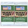 Image 1 : TWO Packs Pro Set Desert Storm Cards 1991 - Unopened