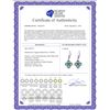 Image 2 : Genuine 1.10 ctw Emerald Earrings 14KT White Gold - REF-41A4K