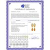 Image 2 : Genuine 2.53 ctw Citrine & Diamond Earrings 14KT White Gold - REF-58W2Y