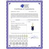 Image 2 : Genuine 5.15 ctw Sapphire Necklace 14KT Yellow Gold - REF-53X2M