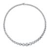 Image 1 : Natural 13 CTW Diamond Necklace 18K White Gold - REF-1517W4H