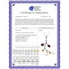 Image 2 : Genuine 2.7 ctw Garnet, Citrine & Pearl Necklace 14KT White Gold - REF-29V7W
