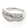 Image 1 : Natural 1.20 CTW Diamond & Baguette Ring 18K White Gold - REF-197T3X