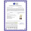 Image 2 : Genuine 4.5 ctw Garnet Earrings 14KT Yellow Gold - REF-41M4T
