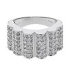 Image 1 : Natural 1.13 CTW Diamond Ring 18K White Gold - REF-196T2X