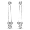 Image 1 : Natural 0.24 CTW Diamond Earrings 14K White Gold - REF-42T3X