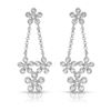 Natural 0.18 CTW Diamond Earrings 14K White Gold - REF-35F3M