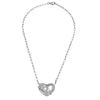 Image 1 : Natural 0.48 CTW Diamond Necklace 14K White Gold - REF-143K3R