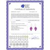 Image 2 : Genuine 19 ctw Amethyst Earrings 14KT White Gold - REF-28R4P