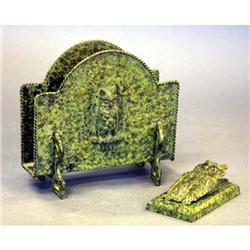 EARLY 20TH CENTURY CAST METAL LETTER HOLDE