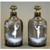 Image 1 : PAIR OF MARY GREGORY PERFUME BOTTLES heigh