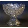 CUT CRYSTAL PUNCH BOWL with 4" diameter,st