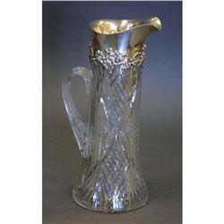 GORHAM STERLING CUT CRYSTAL PITCHER height