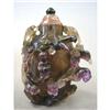 Image 1 : AMETHYST CARVED SNUFF BOTTLE height: 4"