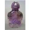 Image 1 : AMETHYST CARVED SNUFF BOTTLE carved with l