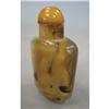 Image 1 : CHINESE GLASS CARVED SNUFF BOTTLE with koi