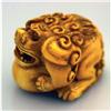 Image 1 : NETSUKE DRAGON W/BALL length: 1 1/2"