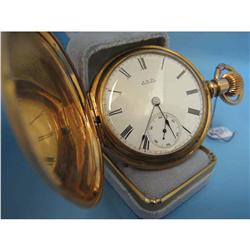 AMERICAN 14KT WALTHAM CLOCK