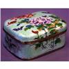 Image 1 : CLOISONNE COVERED BOX with floral design l