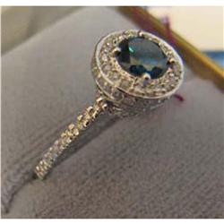 LADIES BLUE DIAMOND RING