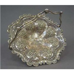 ENGLISH SILVER BRIDES BASKET