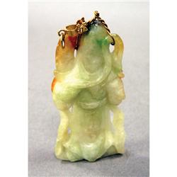 JADE BUDHA PENDANT length: 3"